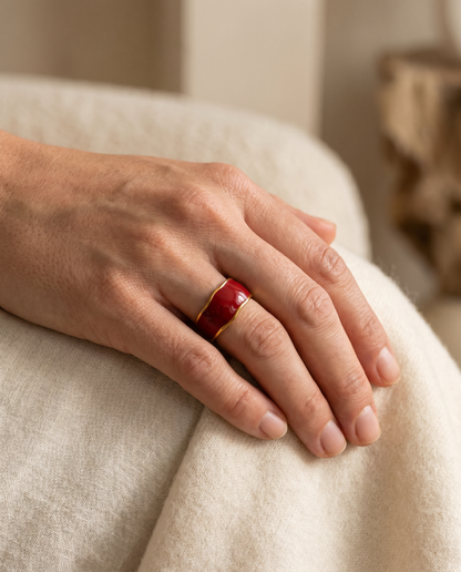 Crimson Bold Ring