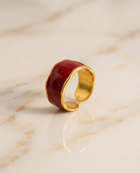 Crimson Bold Ring