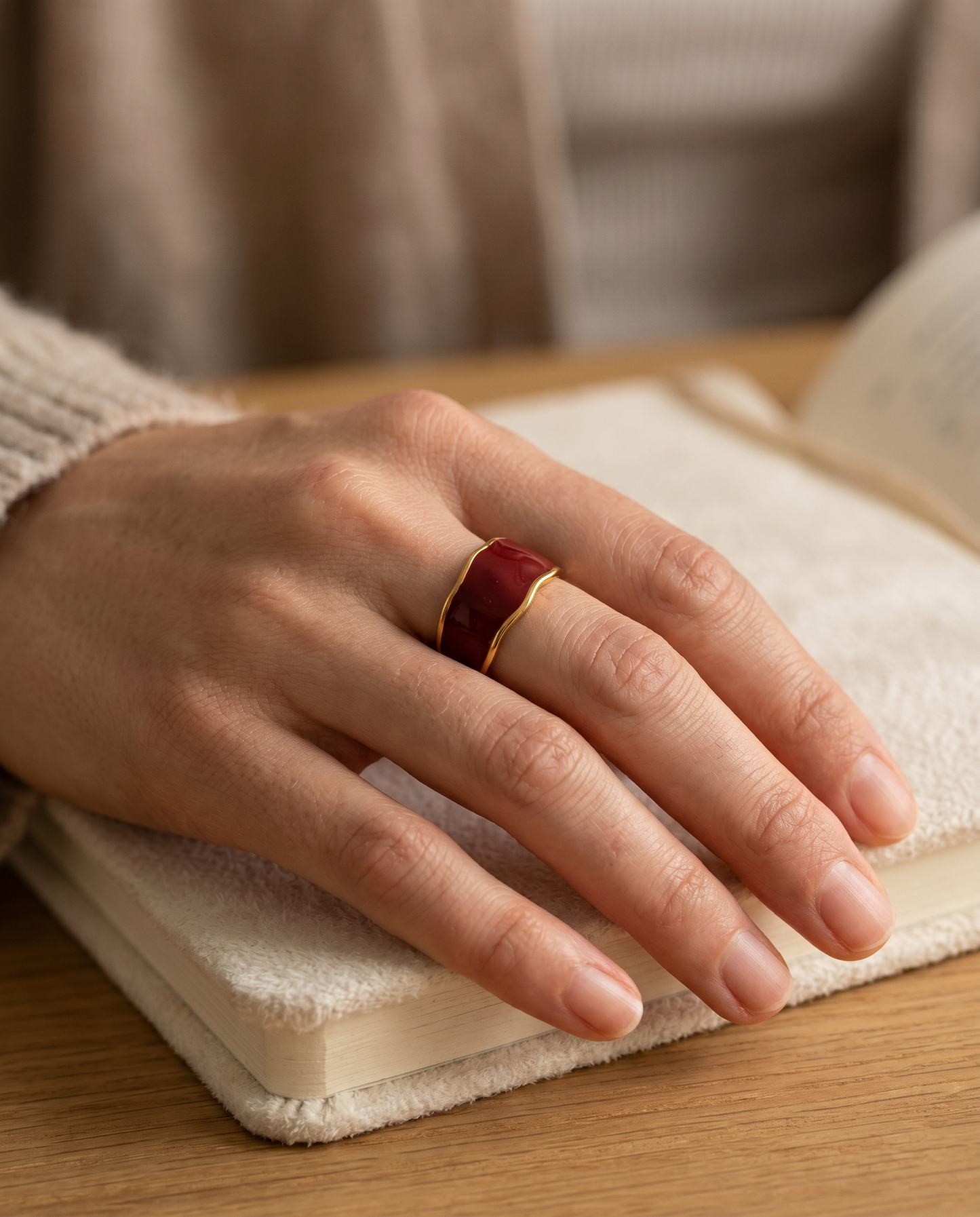 Crimson Bold Ring