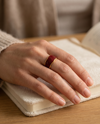 Crimson Bold Ring