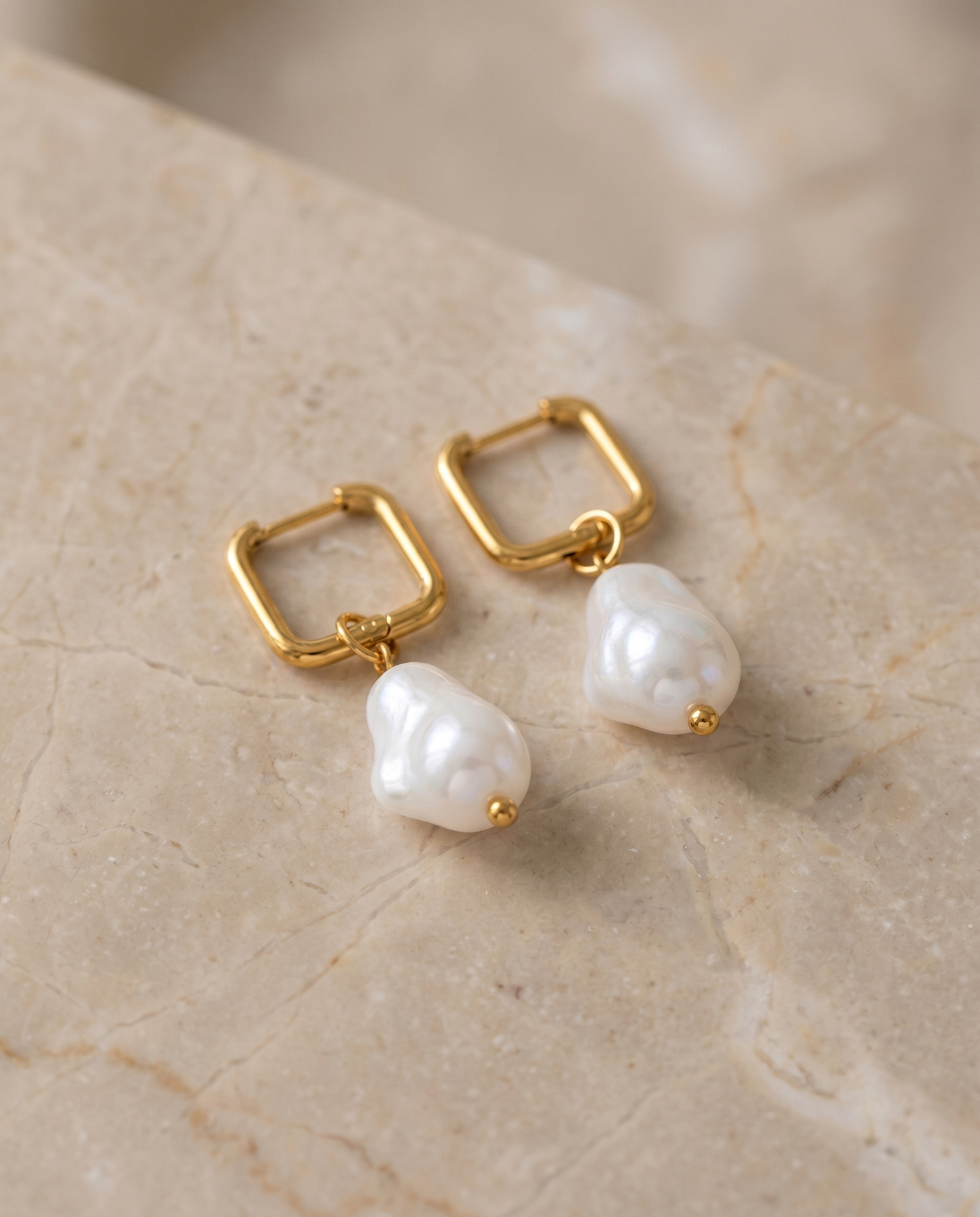 Square Pearl Drops