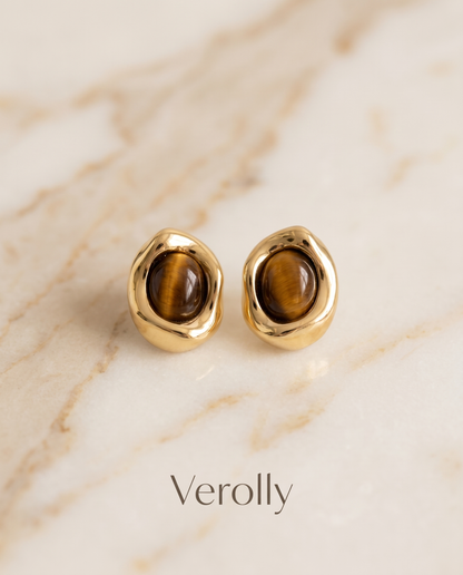 Tiger Eye Studs