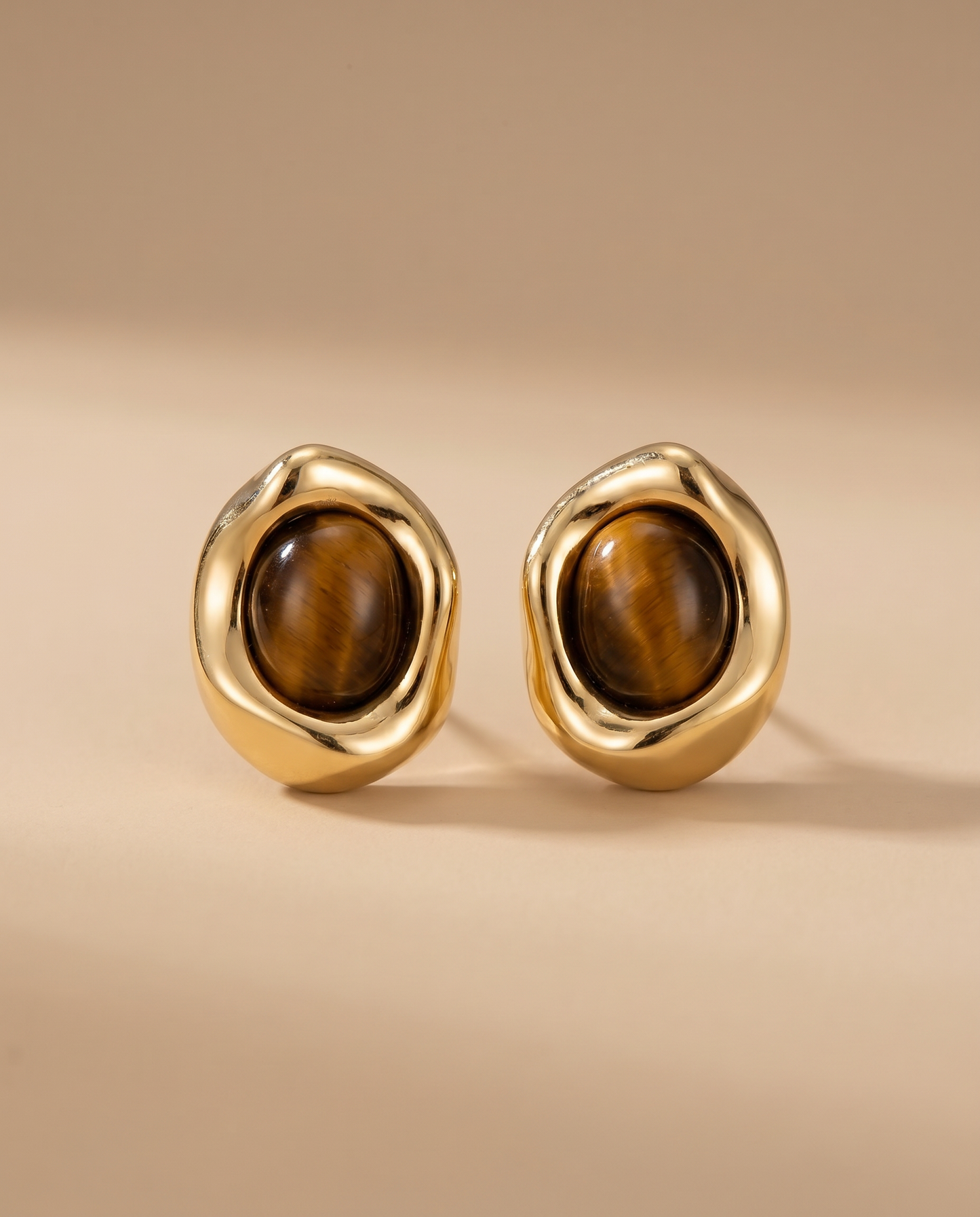 Tiger Eye Studs
