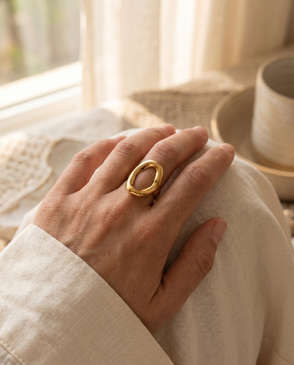 Hollow Oval Ring