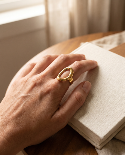 Hollow Oval Ring