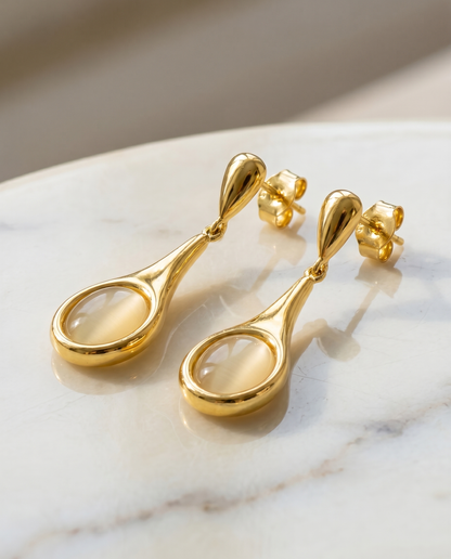 Honeydew Drop Earrings