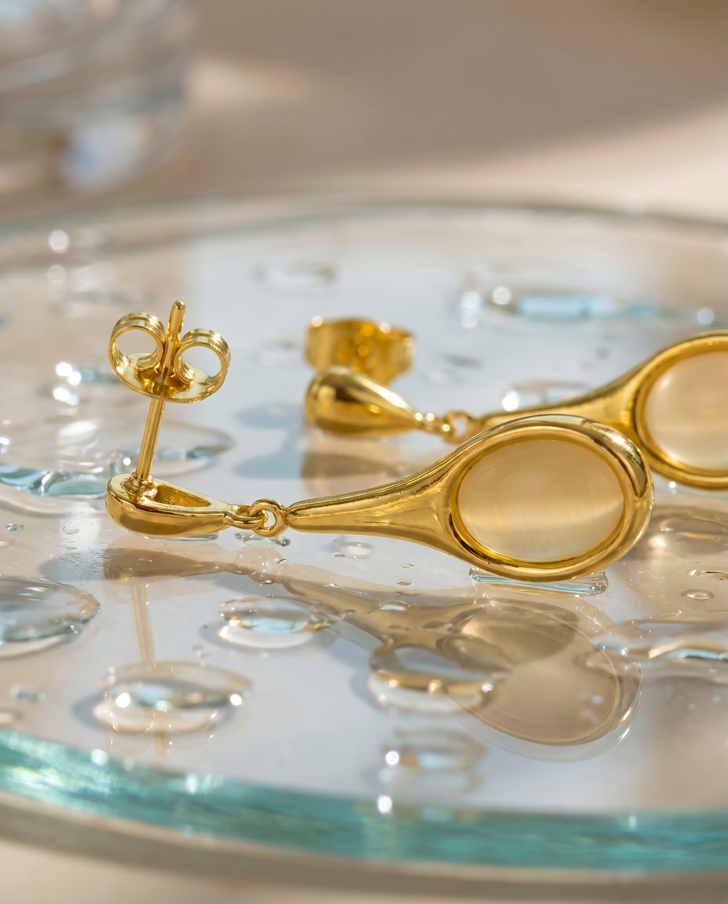 Honeydew Drop Earrings