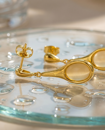 Honeydew Drop Earrings