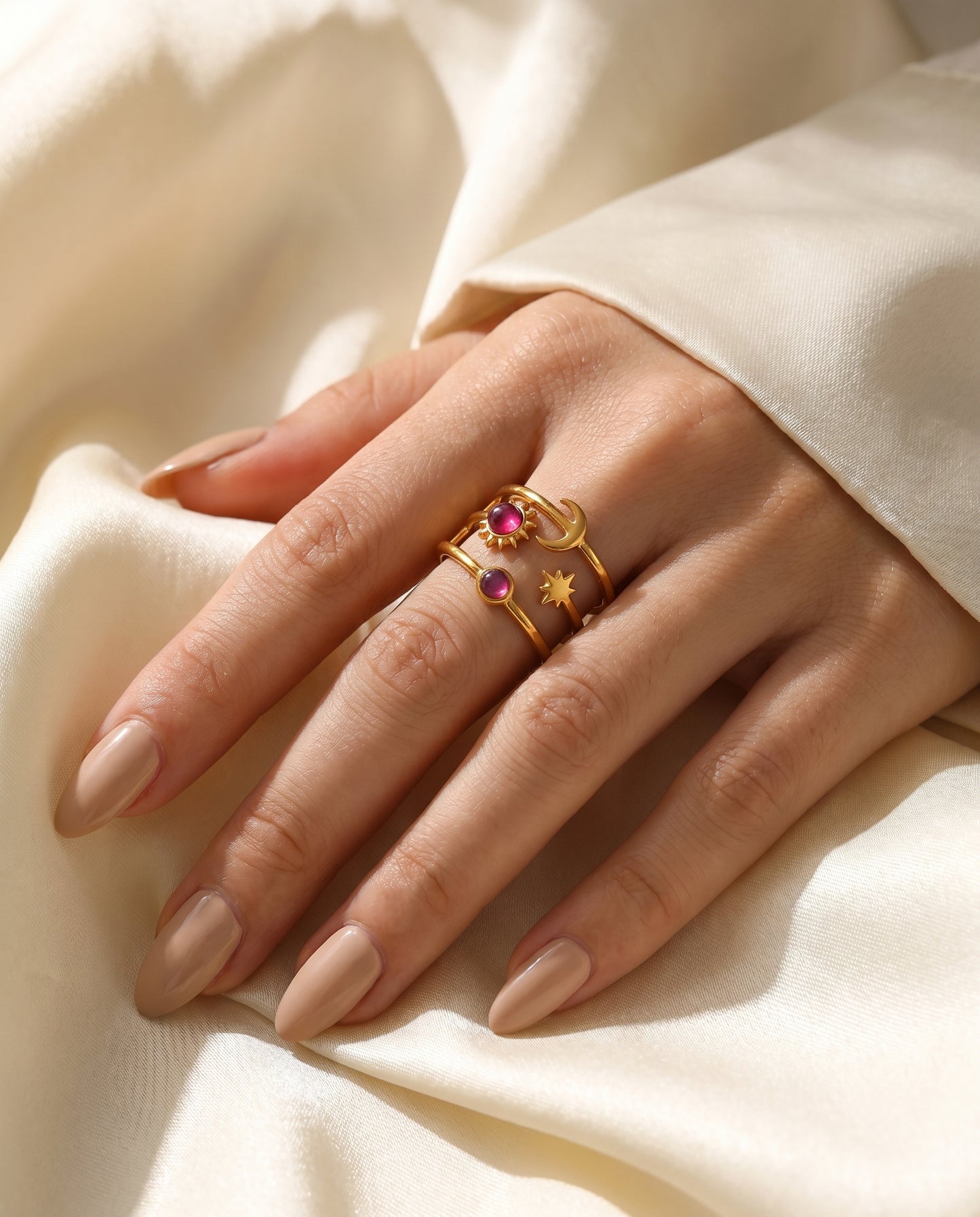 Solar Moon Ring