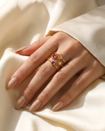 Solar Moon Ring