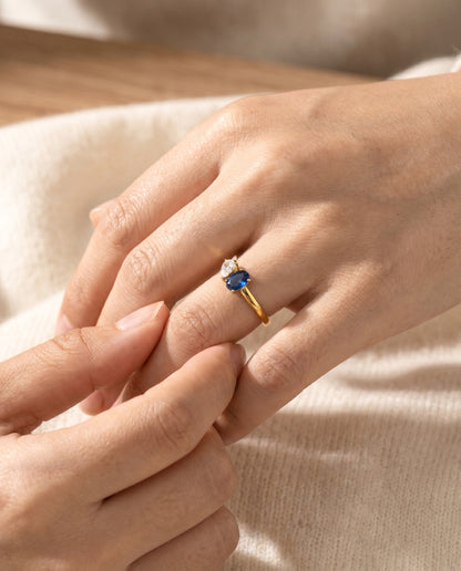 Blue Celeste Ring