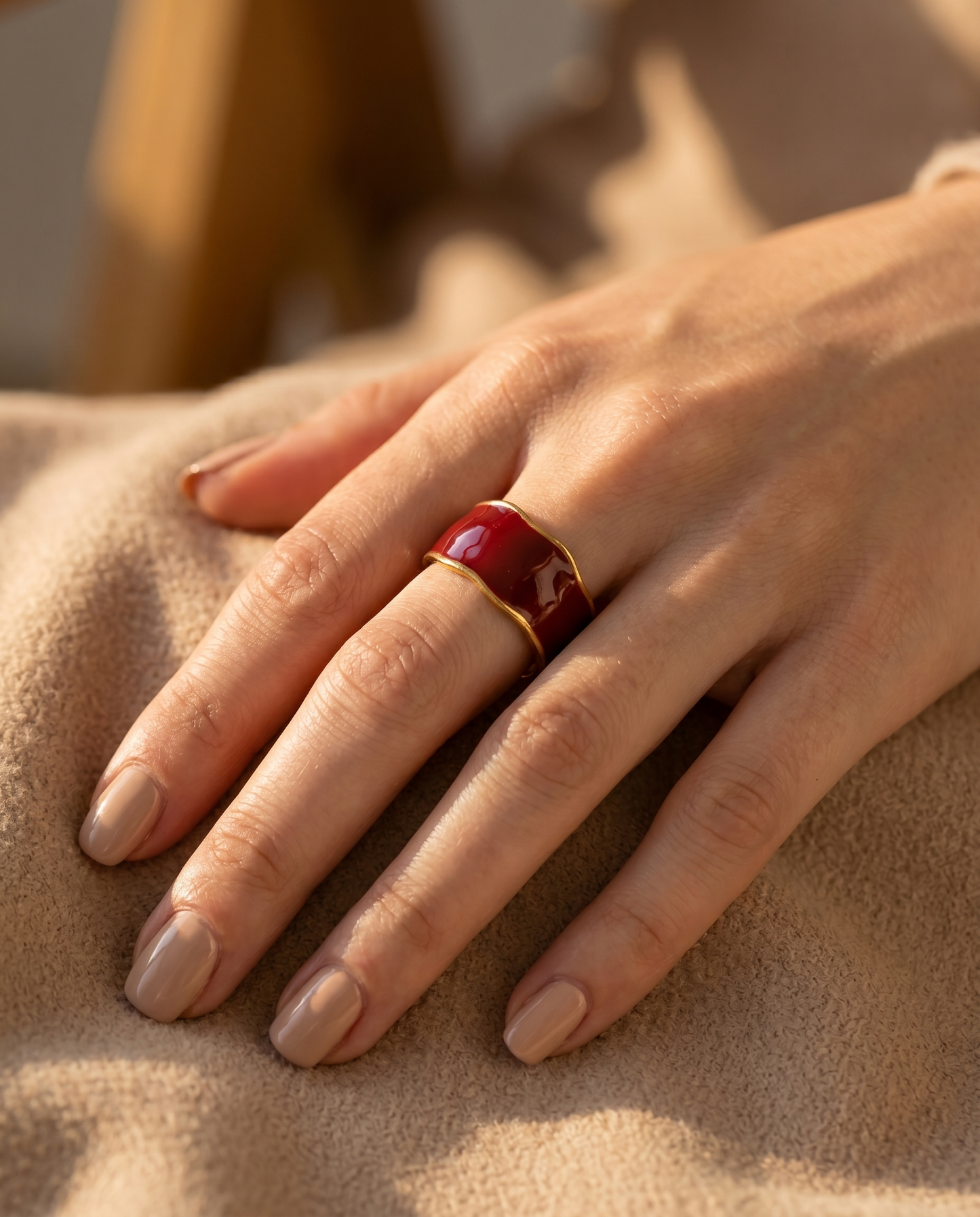 Crimson Bold Ring