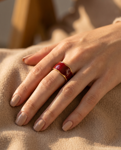 Crimson Bold Ring